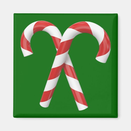 Candy Canes Weihnachtsmagnet Magnet (Vorne)
