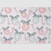 Candy Canes Weihnachtsschmuck Bows Weihnachten Seidenpapier (Vorderseite)