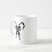 Candy Canes with Pine Needles & Bow Kaffeetasse (Vorderseite Links)