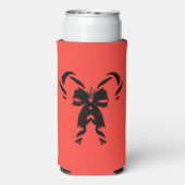 Candy Canes with Pine Needles & Bow Selters Dosenkühler (Seltzer Rückseite)