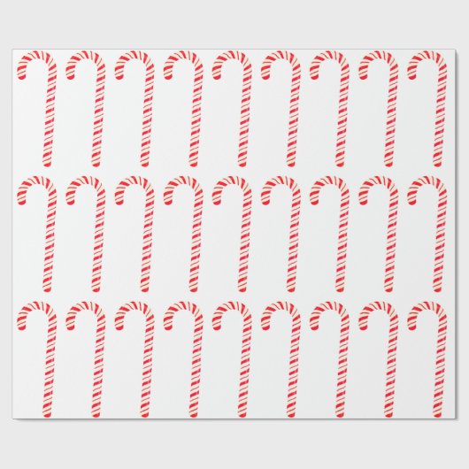 Candy Canes Wrapping Paper Geschenkpapier (Flach)