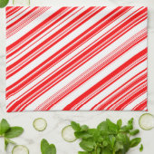 Candy Canes Xmas Red White Holiday 4Lyn Handtuch (Gefaltet)