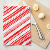 Candy Canes Xmas Red White Holiday 4Lyn Handtuch (Viertel Falte)