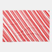 Candy Canes Xmas Red White Holiday 4Lyn Handtuch (Horizontal)