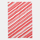 Candy Canes Xmas Red White Holiday 4Lyn Handtuch (Vertikal)