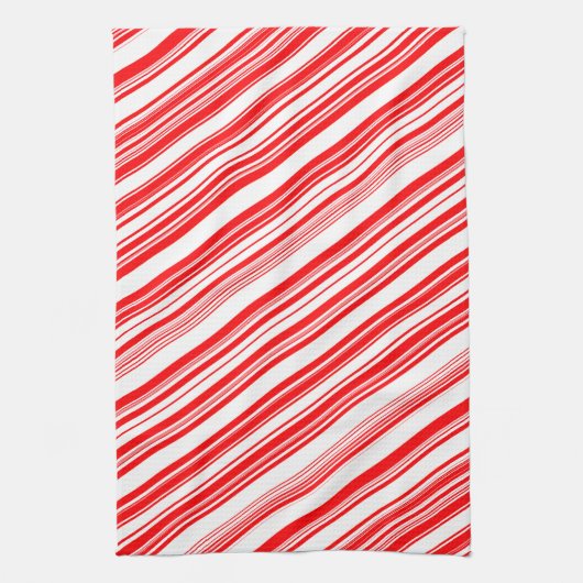 Candy Canes Xmas Red White Holiday 4Lyn Handtuch (Vertikal)