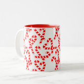 Candy Canes Zweifarbige Tasse (Vorderseite Links)