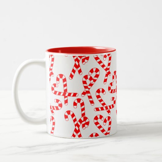 Candy Canes Zweifarbige Tasse (Links)