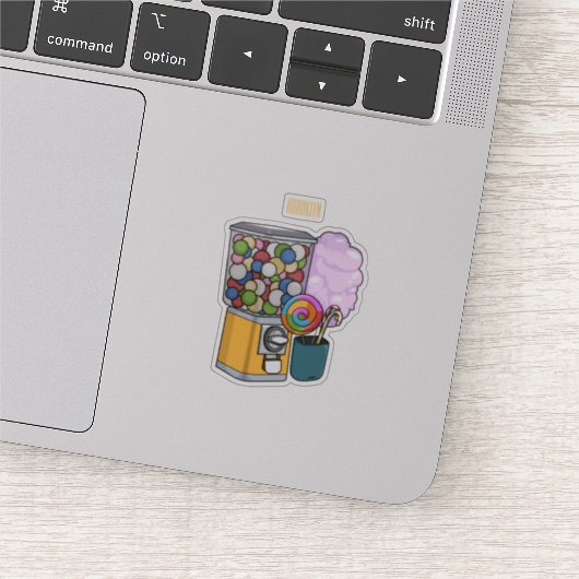 Candy Cartoon Illustration Aufkleber (Ausschnitt)