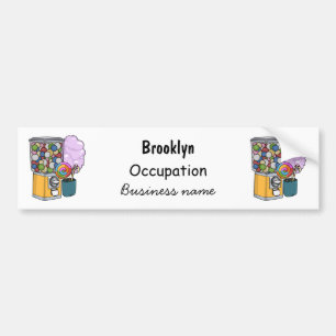 Candy Cartoon Illustration Autoaufkleber