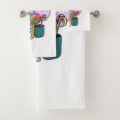 Candy Cartoon Illustration Badhandtuch Set (Insitu)