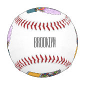Candy Cartoon Illustration Baseball (Rückseite)