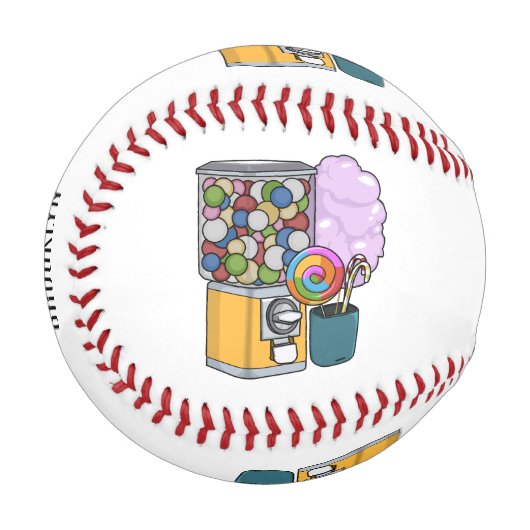 Candy Cartoon Illustration Baseball (Vorderseite Links)