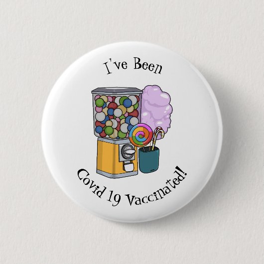 Candy Cartoon Illustration Button (Vorderseite)