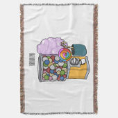 Candy Cartoon Illustration Decke (Vorderseite Vertikal)