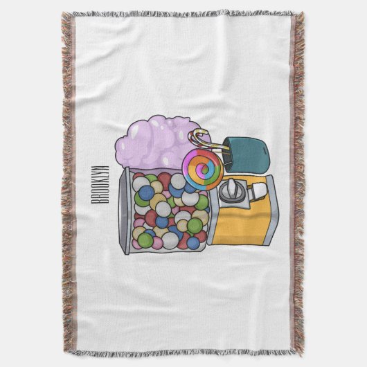 Candy Cartoon Illustration Decke (Vorderseite Vertikal)