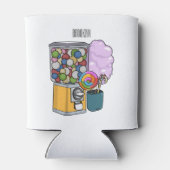 Candy Cartoon Illustration Dosenkühler (Rückseite)