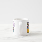 Candy Cartoon Illustration Espressotasse (Rückseite)