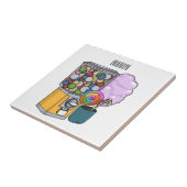 Candy Cartoon Illustration Fliese (Seite)