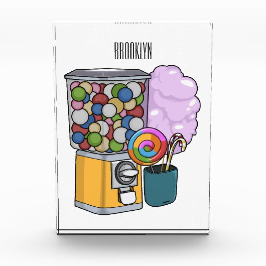 Candy Cartoon Illustration Fotoblock (Vorderseite)