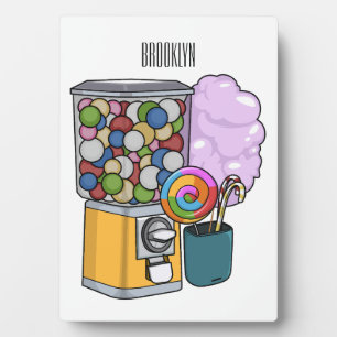 Candy Cartoon Illustration Fotoplatte