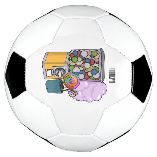 Candy Cartoon Illustration Fußball (Gedreht)
