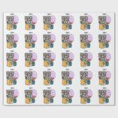 Candy Cartoon Illustration Geschenkpapier (Flach)