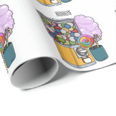 Candy Cartoon Illustration Geschenkpapier (Rolleneckpunkt)