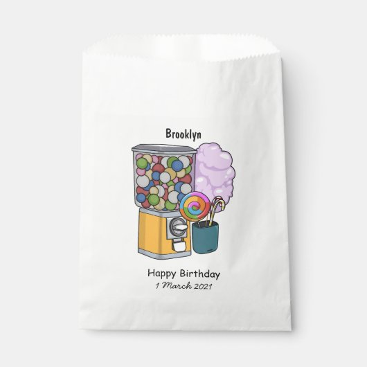 Candy Cartoon Illustration Geschenktütchen (Vorderseite)