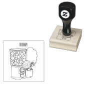 Candy Cartoon Illustration Gummistempel (Stempel)