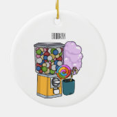 Candy Cartoon Illustration Keramik Ornament (Hinten)