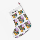 Candy Cartoon Illustration Kleiner Weihnachtsstrumpf (Rückseite (Hängend))
