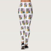 Candy Cartoon Illustration Leggings (Rückseite)
