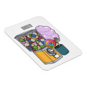Candy Cartoon Illustration Magnet (Rechte Seite)