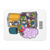 Candy Cartoon Illustration Magnet (Horizontal)