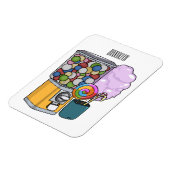 Candy Cartoon Illustration Magnet (Linke Seite)