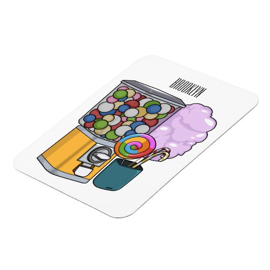 Candy Cartoon Illustration Magnet (Linke Seite)