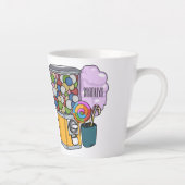 Candy Cartoon Illustration Milchtasse (Rechts)