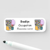 Candy Cartoon Illustration Namensschild (Beispiel)