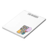 Candy Cartoon Illustration Notizblock (Rotiert)