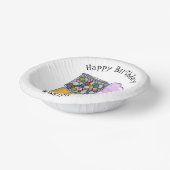 Candy Cartoon Illustration Pappteller (Gewinkelt)