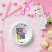Candy Cartoon Illustration Pappteller (Party)