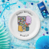 Candy Cartoon Illustration Pappteller (Party)