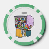 Candy Cartoon Illustration Pokerchips (Rückseite)