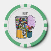 Candy Cartoon Illustration Pokerchips (Vorderseite)