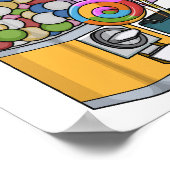 Candy Cartoon Illustration Poster (Ecke)