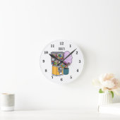 Candy Cartoon Illustration Runde Wanduhr (Zuhause)
