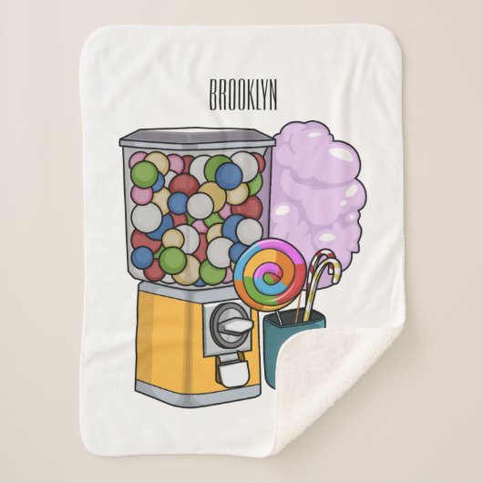 Candy Cartoon Illustration Sherpadecke (Vorderseite)