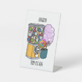 Candy Cartoon Illustration Sockelschild (Vorderseite)
