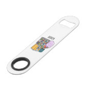 Candy Cartoon Illustration Speed Flaschenöffner (Rückseite Schrägansicht)